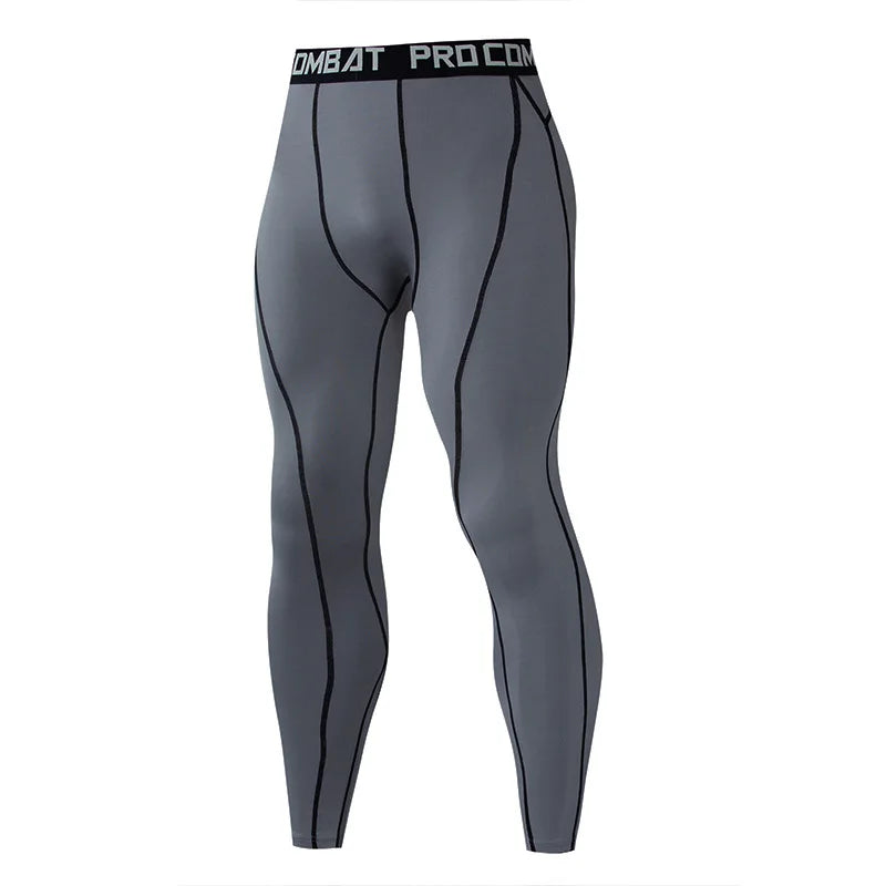 Leggings de Compression pour Hommes à Séchage Rapide - Pantalons de Course et d'Entraînement Fitness