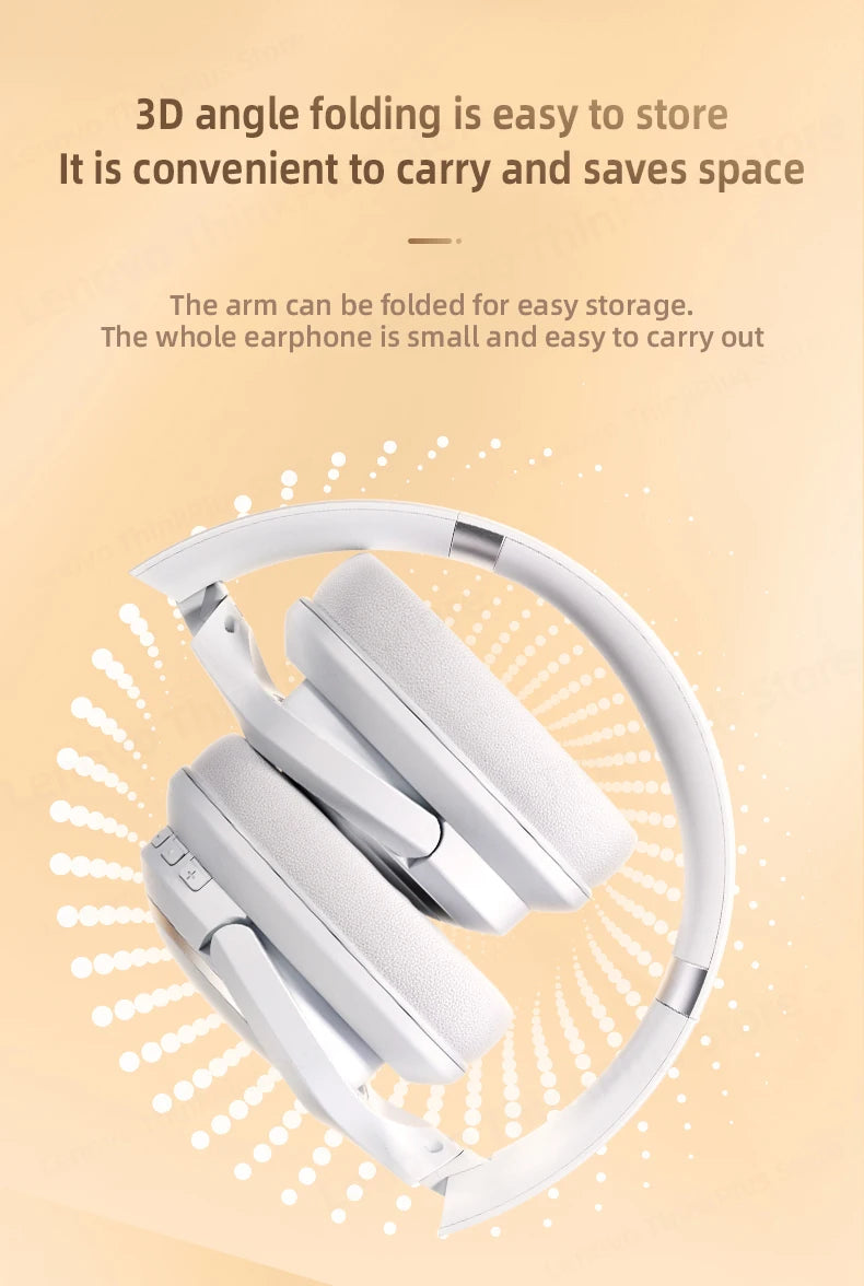 Lenovo TH40 Auriculares Estéreo Inalámbricos Bluetooth - Auriculares Deportivos HiFi y Micrófono Inteligente con Cancelación de Ruido