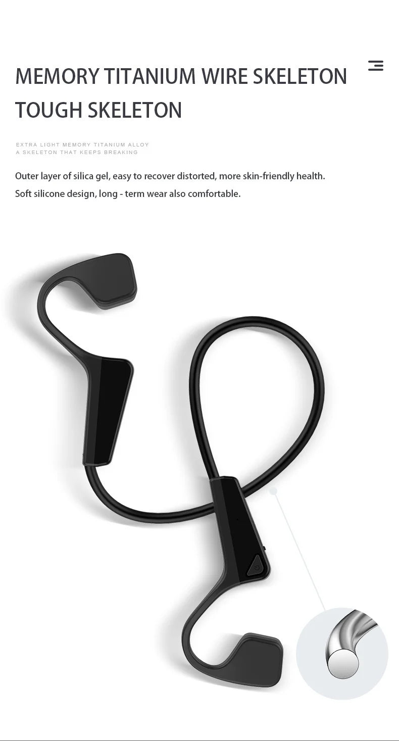 Auriculares deportivos de conducción ósea XIAOMI Mijia: auriculares inalámbricos Bluetooth con micrófono | Auriculares manos libres TWS para correr y hacer ejercicio